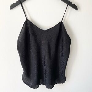 Elegant Black Lace Camisole Top